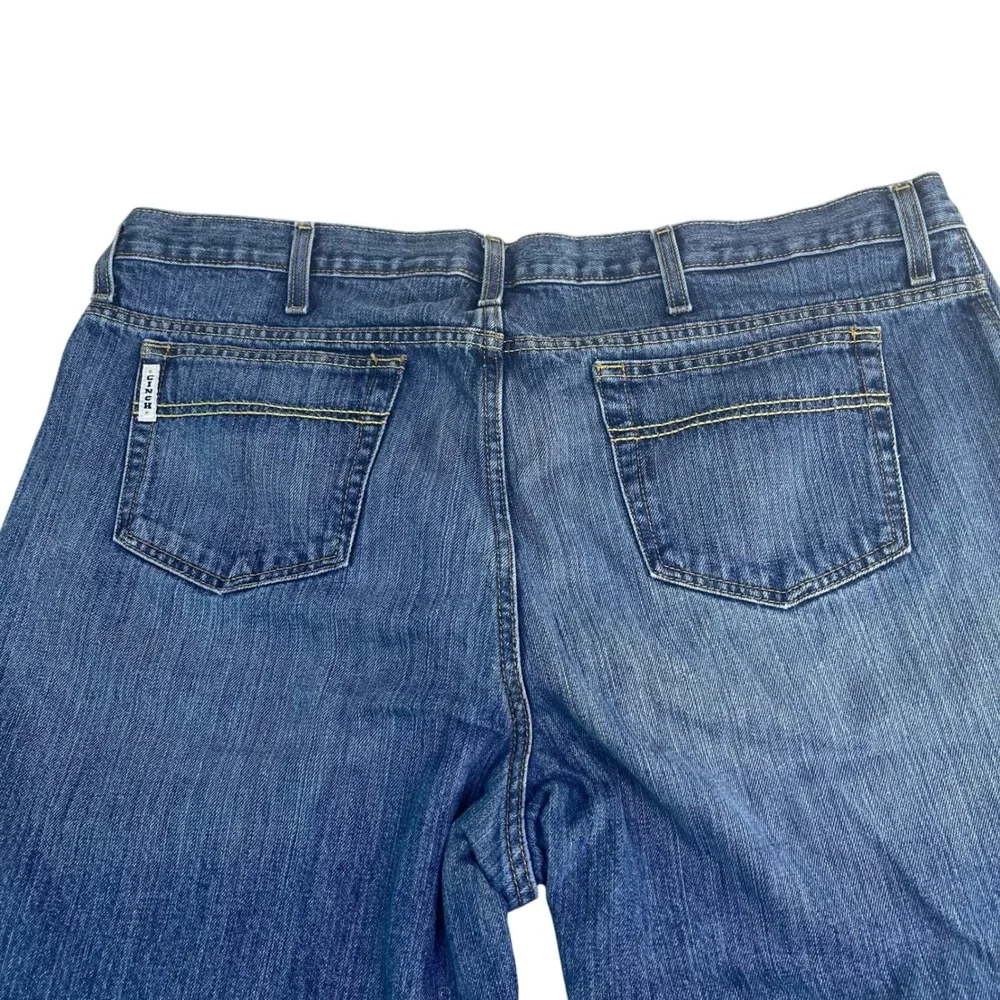Cinch Men's Straight Leg Denim Jeans Blue Medium Wash 40x30 Style MB92834013